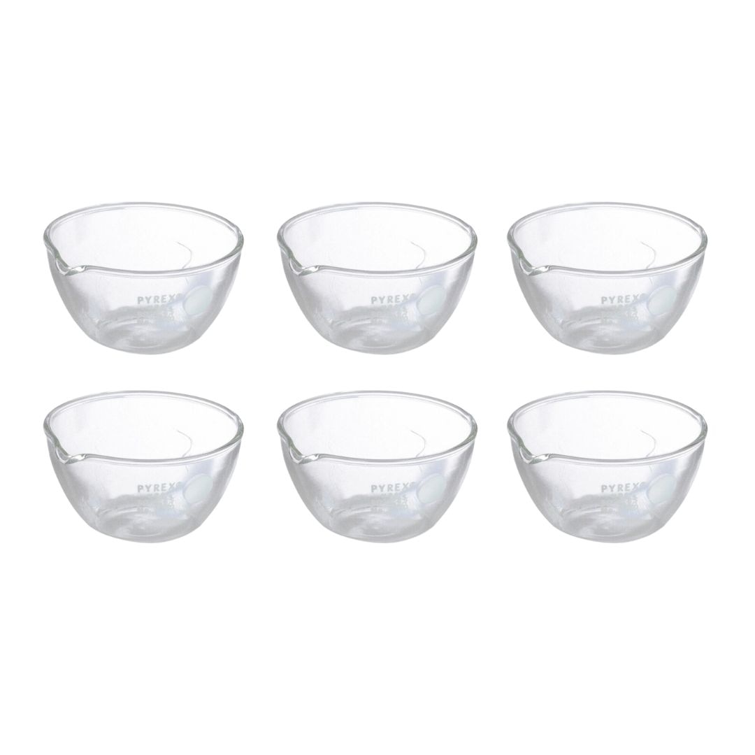 3180-80 Corning PYREX® 140mL Flat Bottom Evaporating Dishes