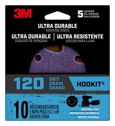 Sanding and Abrasive Products - 3M DISC5IN10PK120