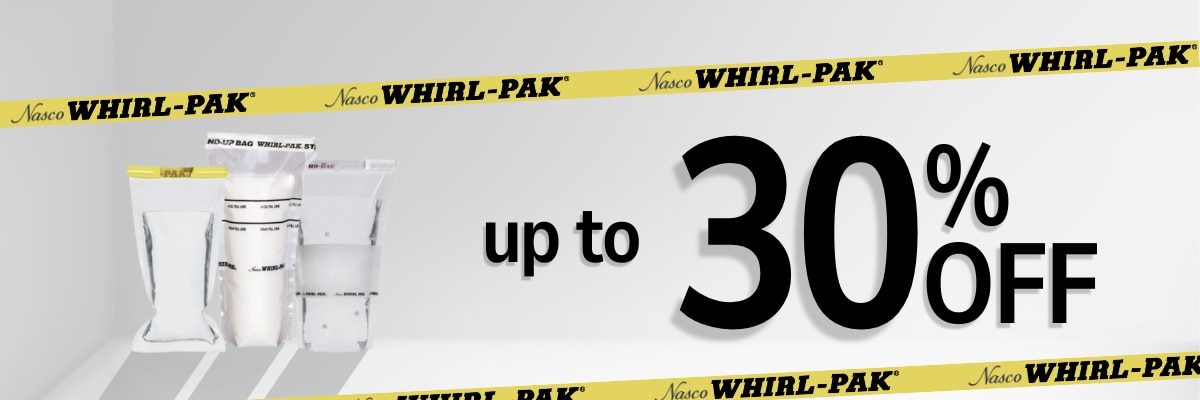 Whirl Pak Products up to 30% off